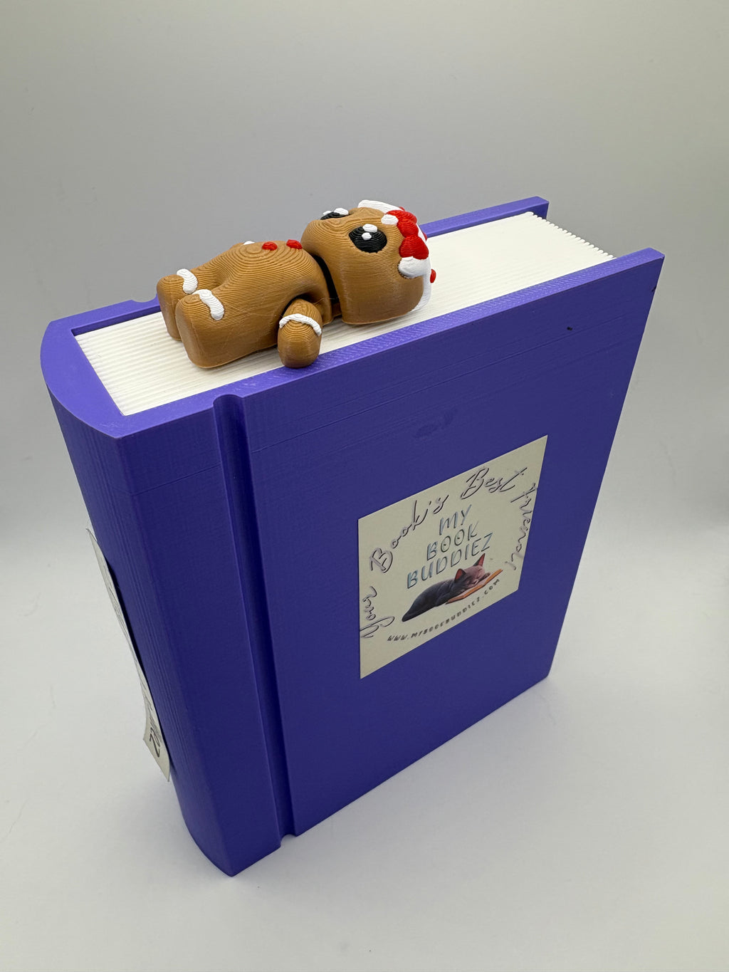Ginger the Gingerbread Woman Articulated Bookmark Topper
