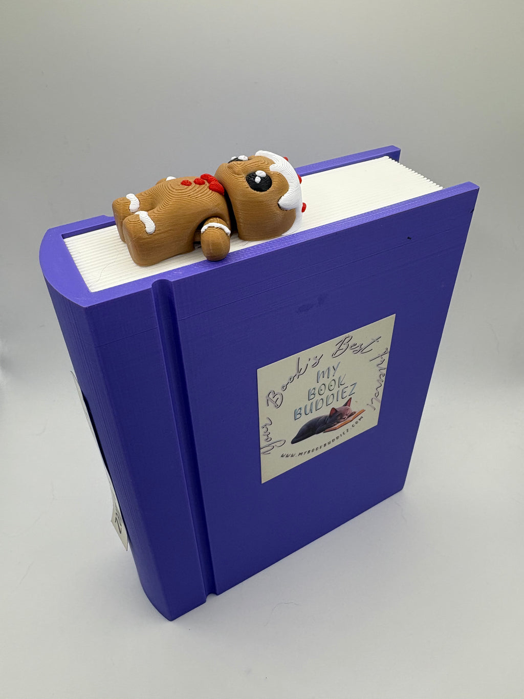 Graham the Gingerbread Man Articulated Bookmark Topper