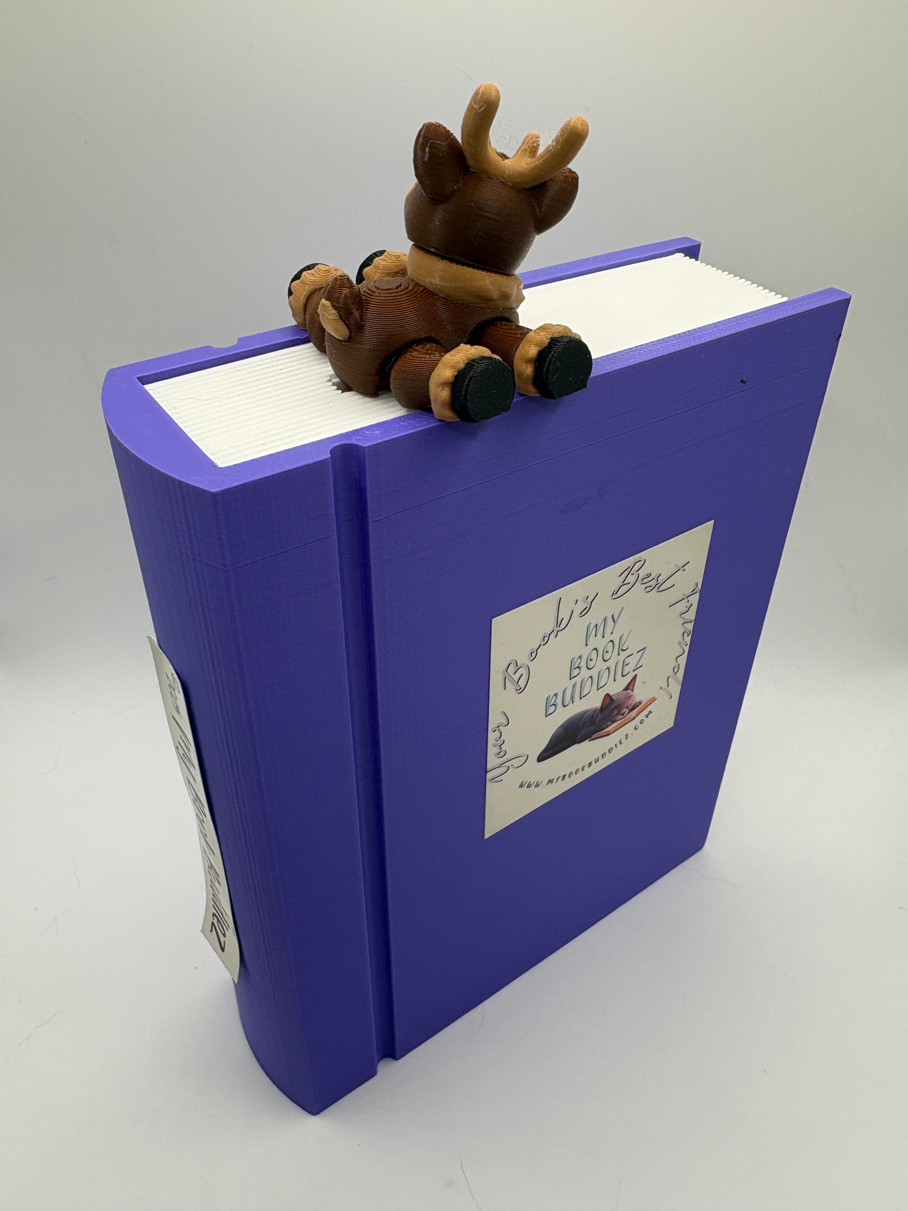 Ralph the Reindeer Articulated Bookmark Topper