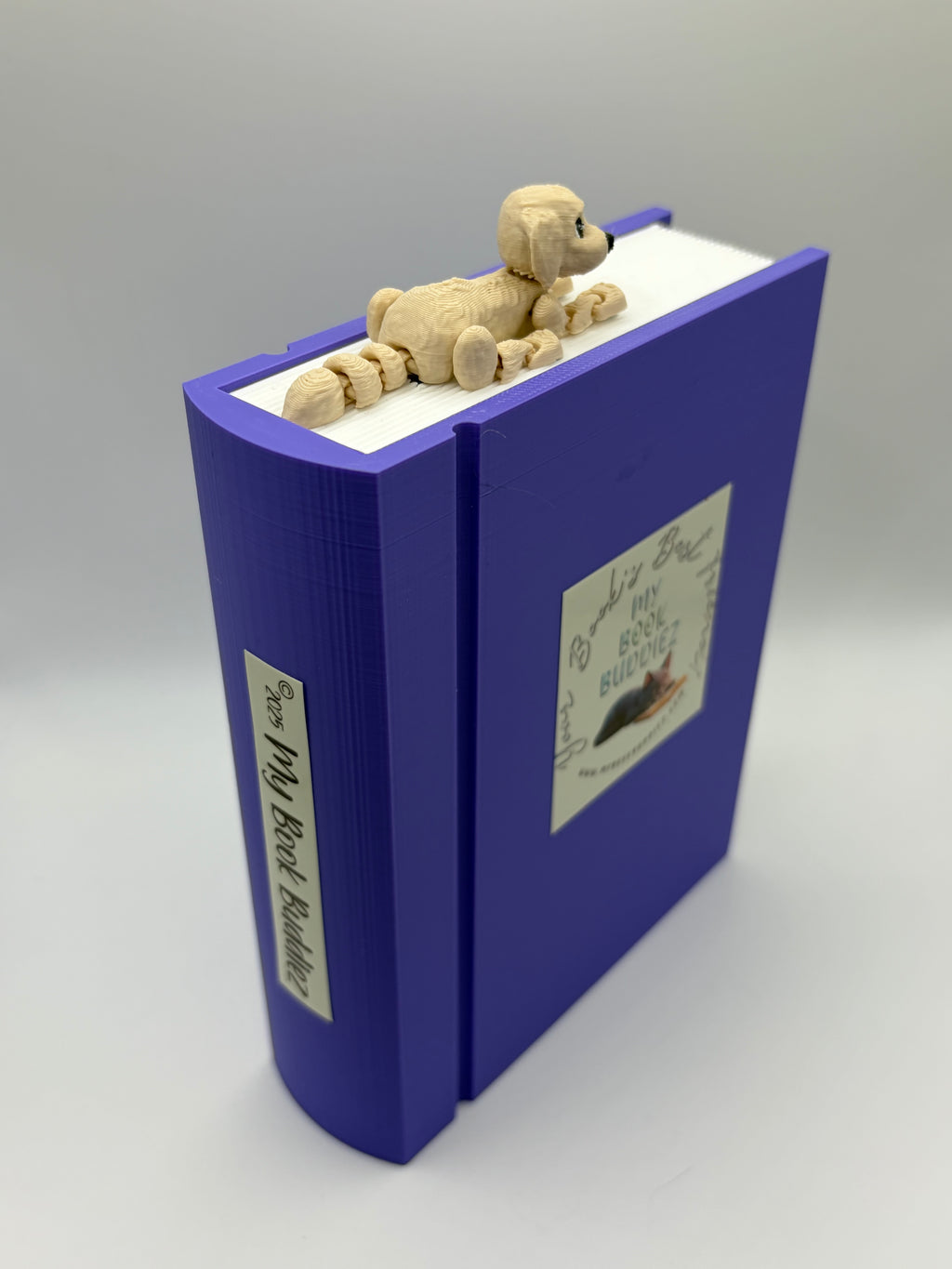 Loyal dog articulated bookmark topper for book lovers and dog fans