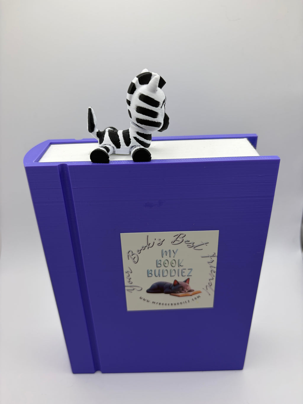 Zoe the Zebra Articulated Bookmark Topper