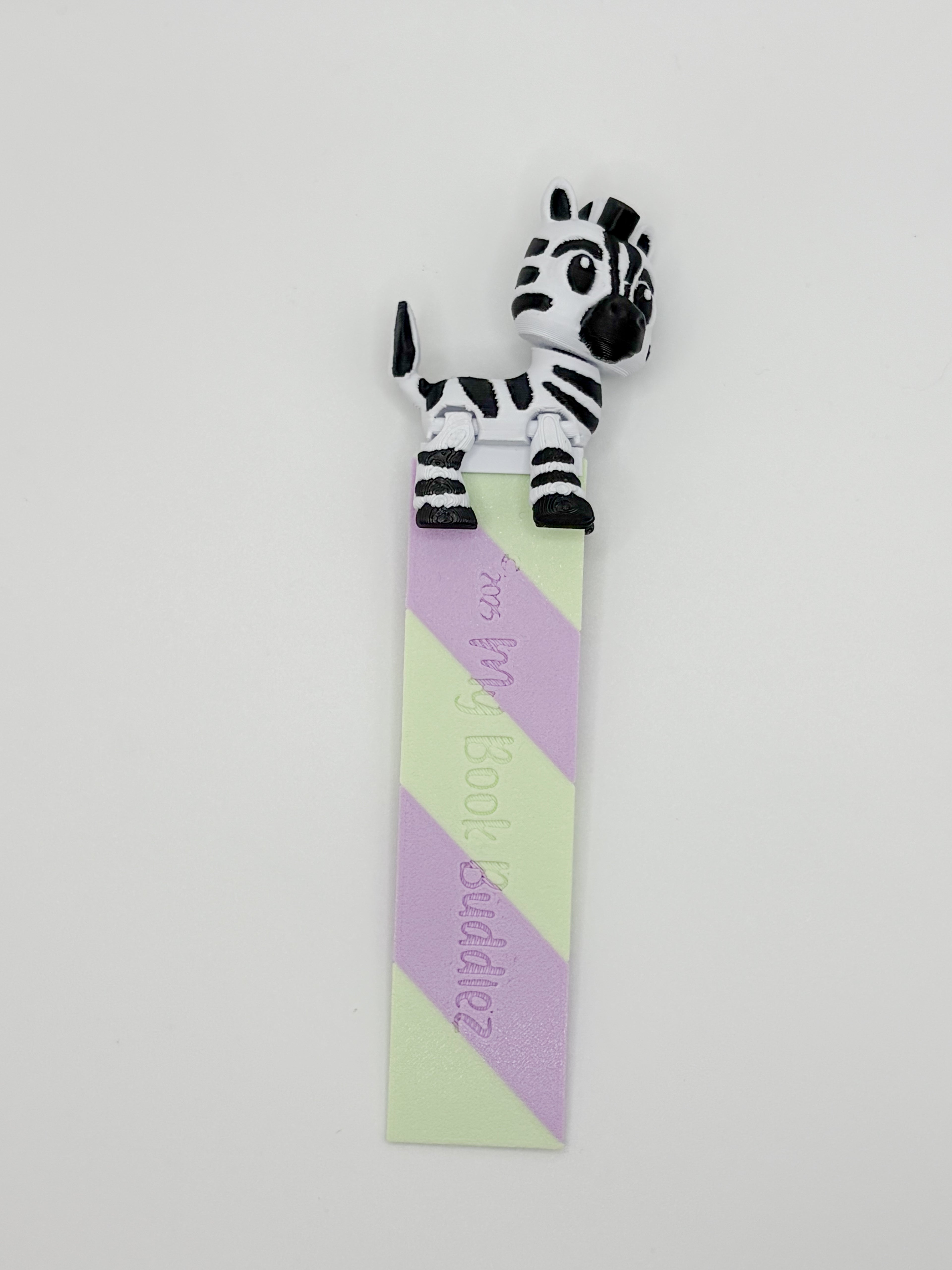 Zoe the Zebra Complete Articulated Bookmark