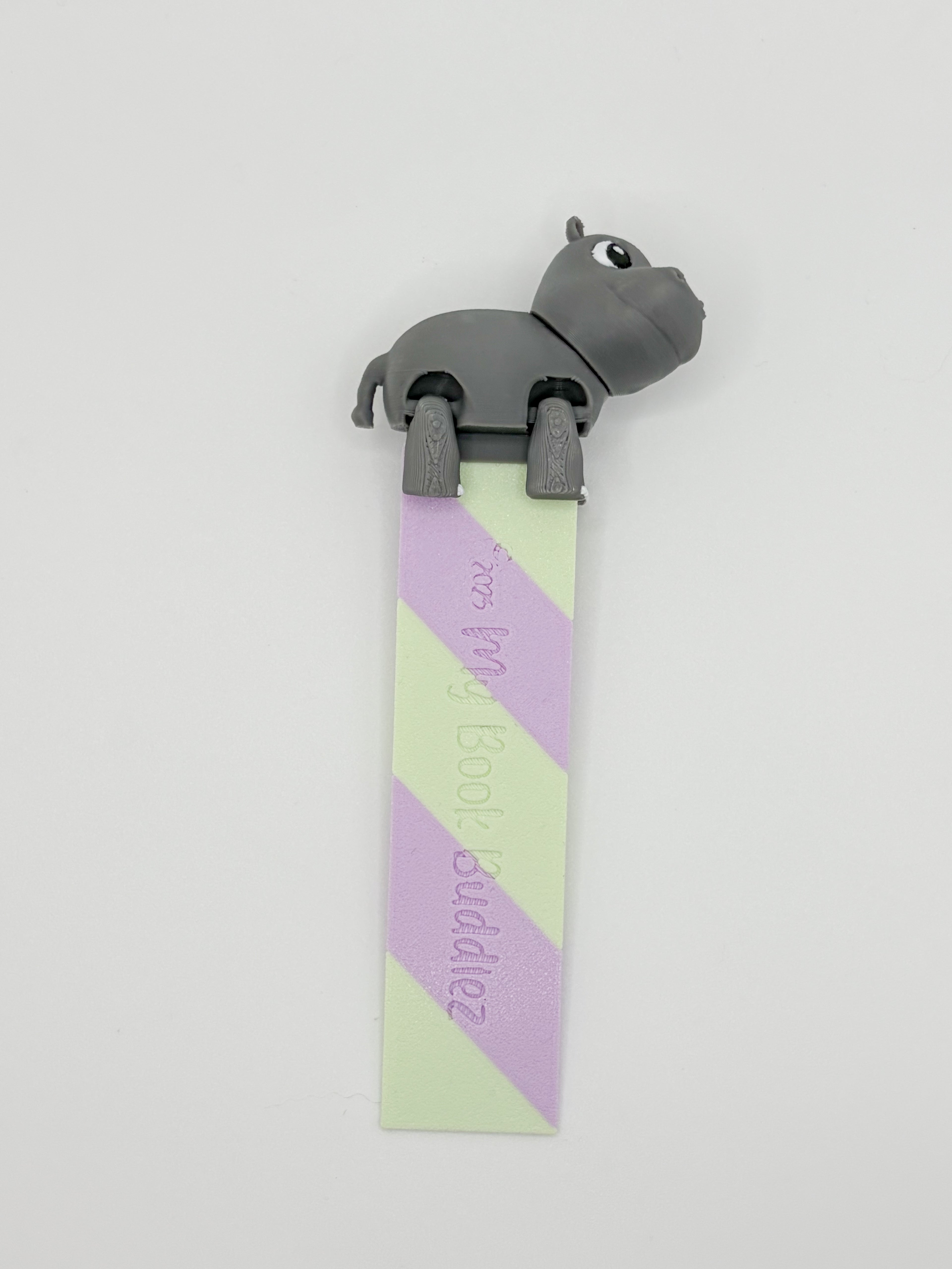 Hallie the Hippo Complete Articulated Bookmark