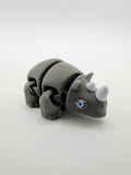 Remi the Rhino Articulated Bookmark Topper