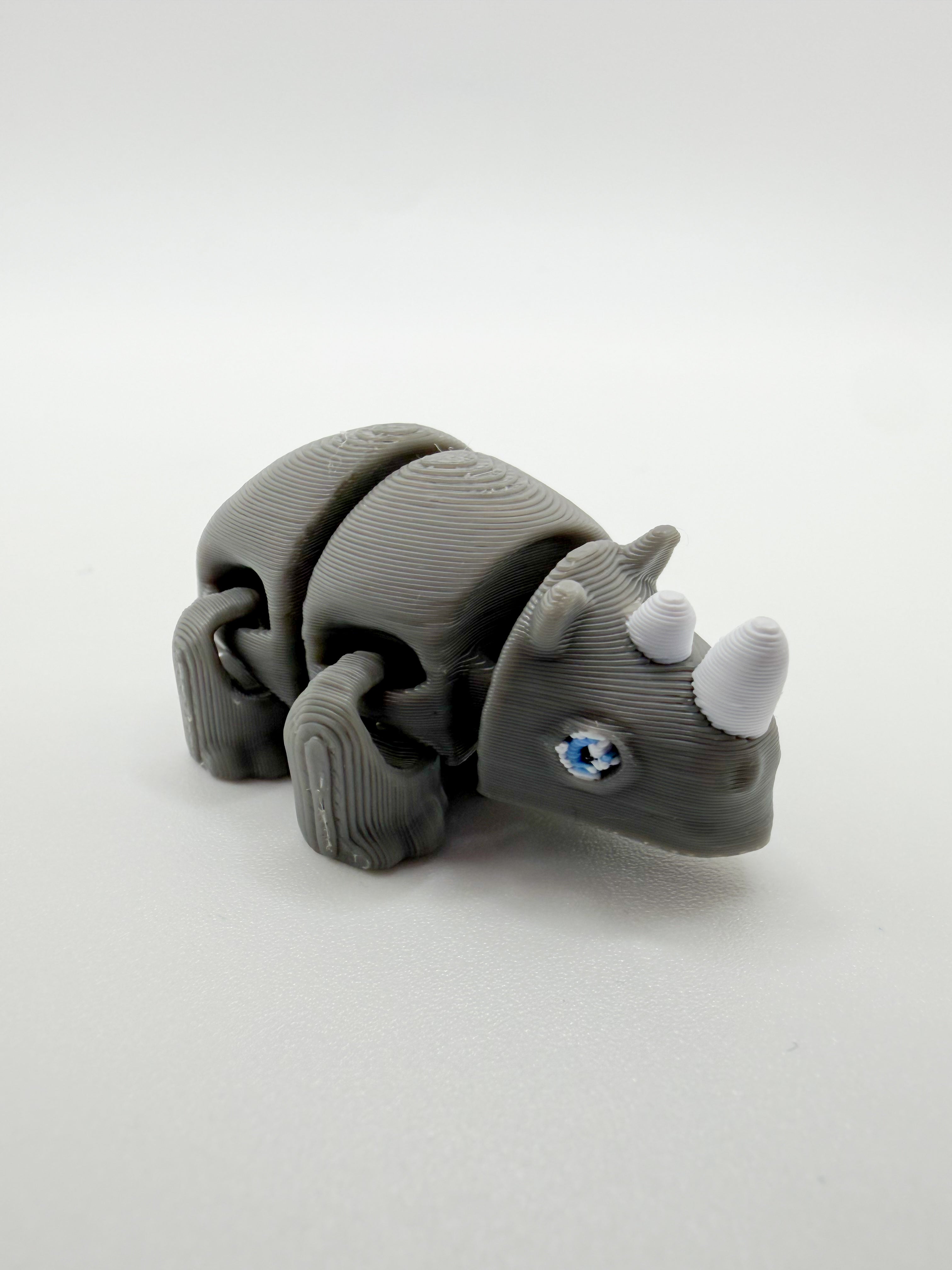 Remi the Rhino Articulated Bookmark Topper