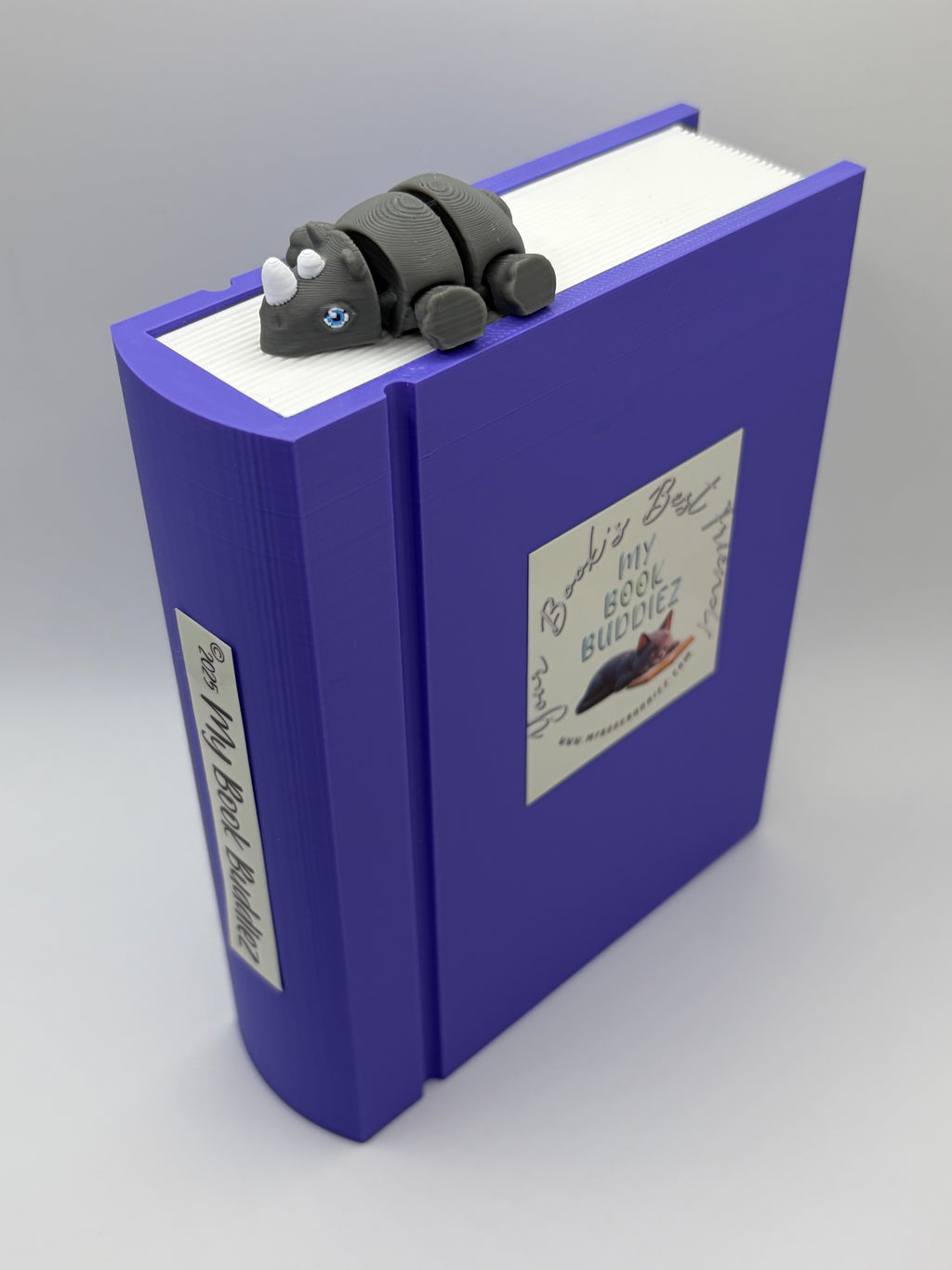 Remi the Rhino Complete Articulated Bookmark