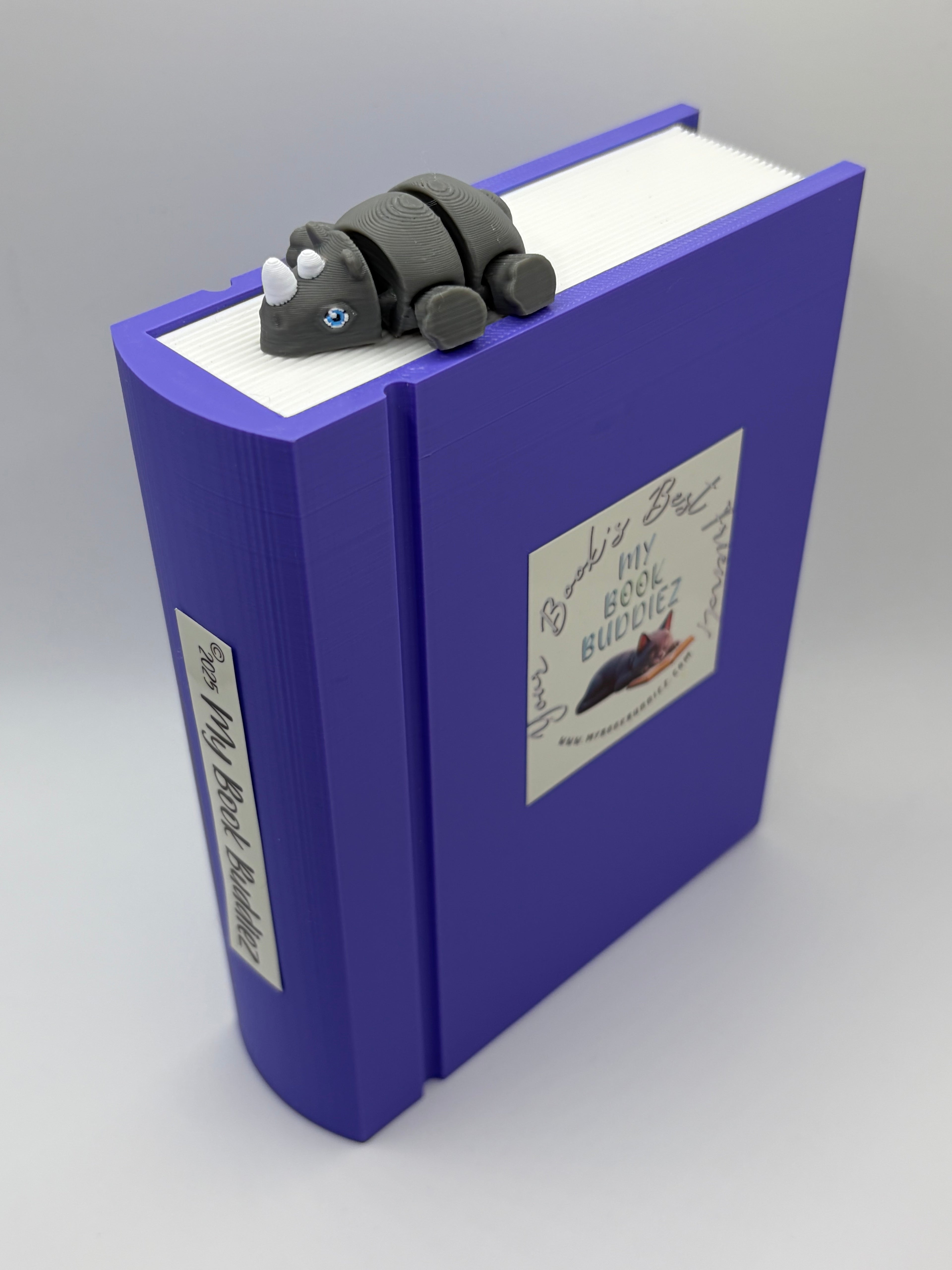 Remi the Rhino Complete Articulated Bookmark