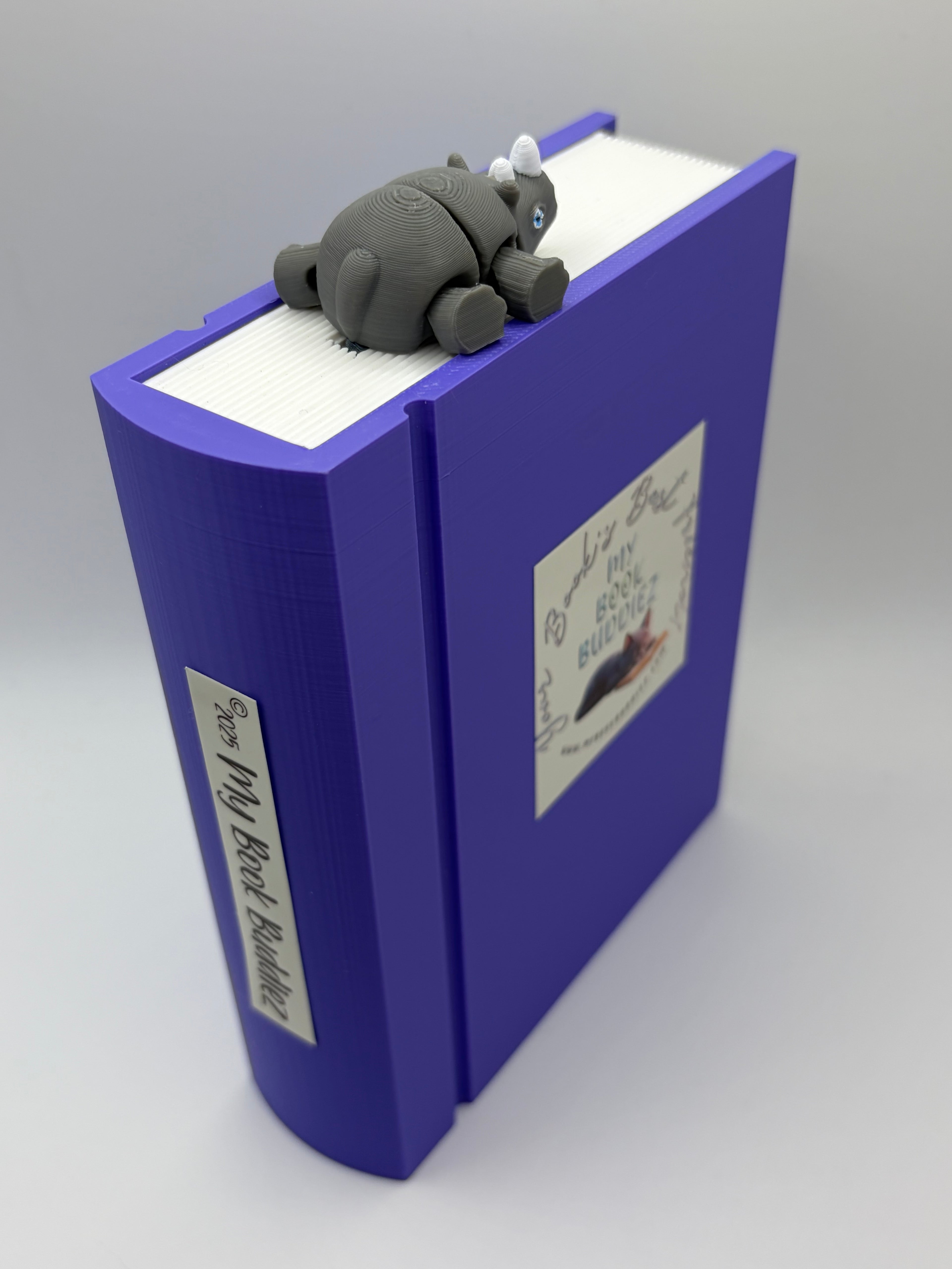 Remi the Rhino Complete Articulated Bookmark