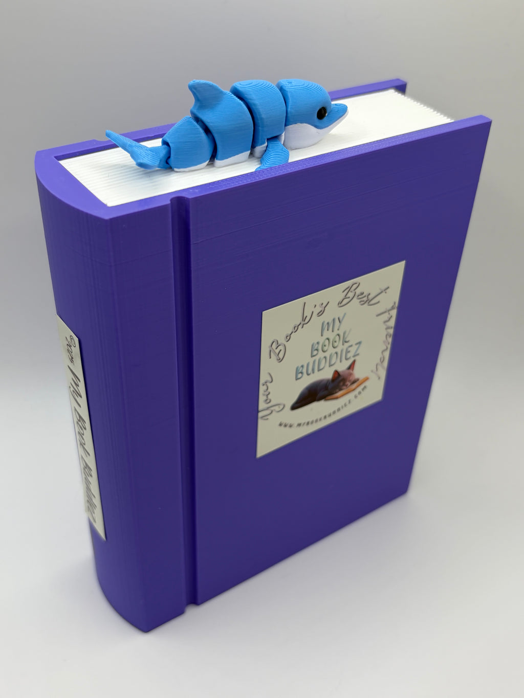 Daphne the Dolphin Articulated Bookmark Topper