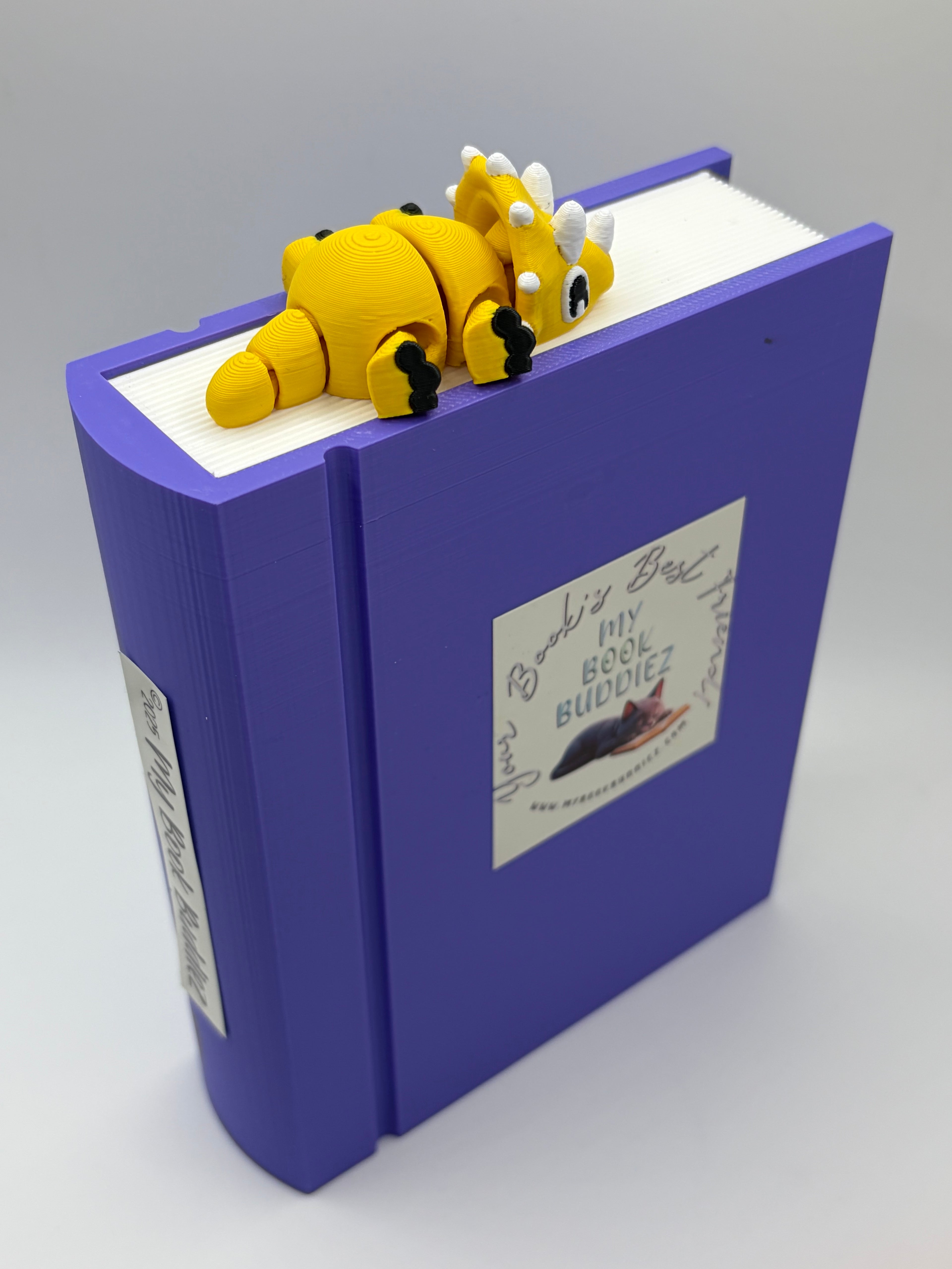 Trixie the Triceratops Articulated Bookmark Topper
