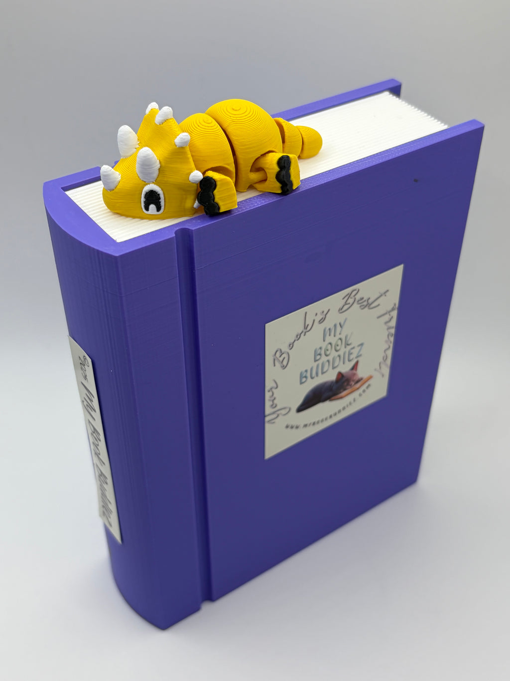 Trixie the Triceratops Articulated Bookmark Topper