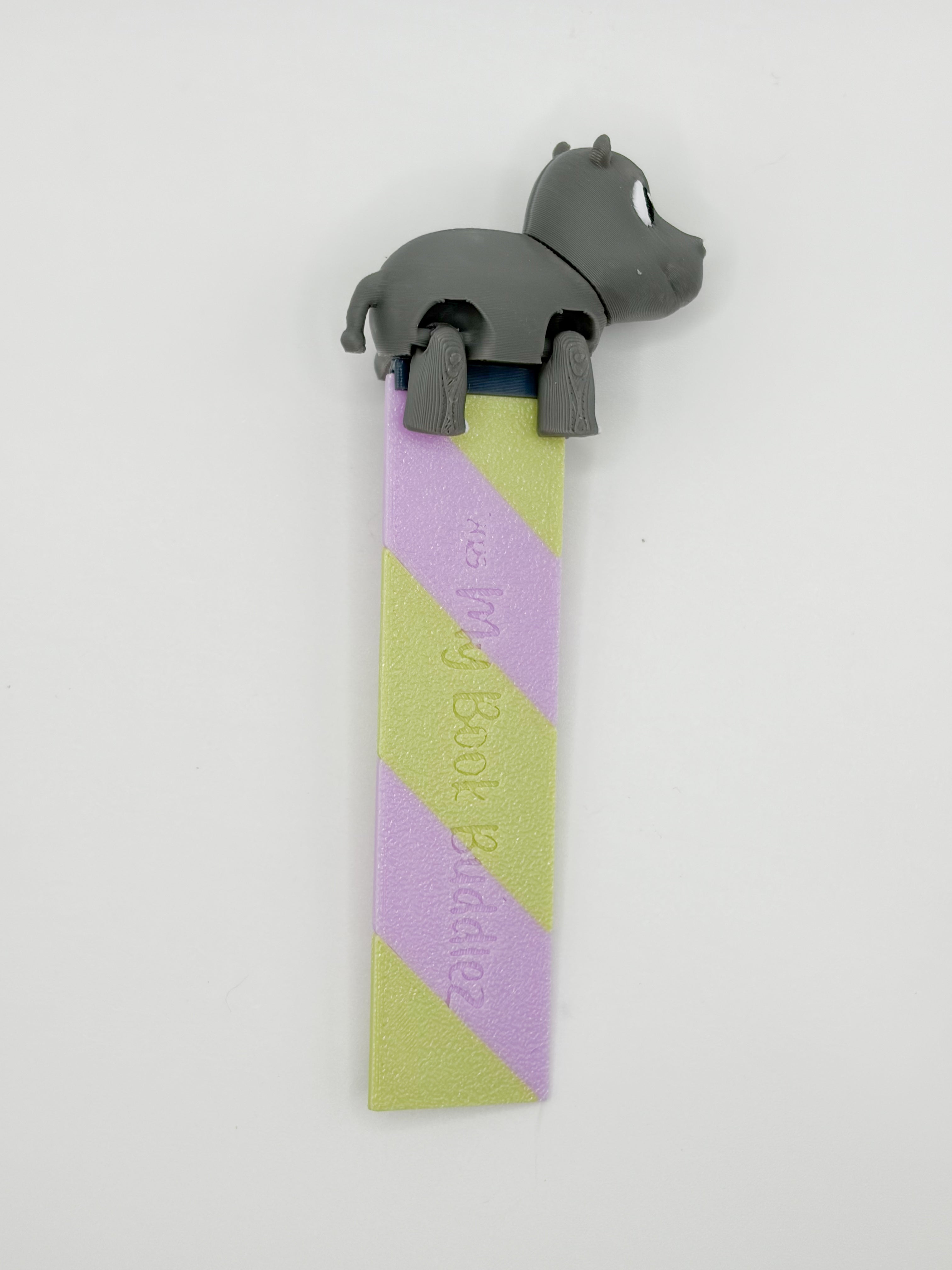 Hallie the Hippo Complete Articulated Bookmark