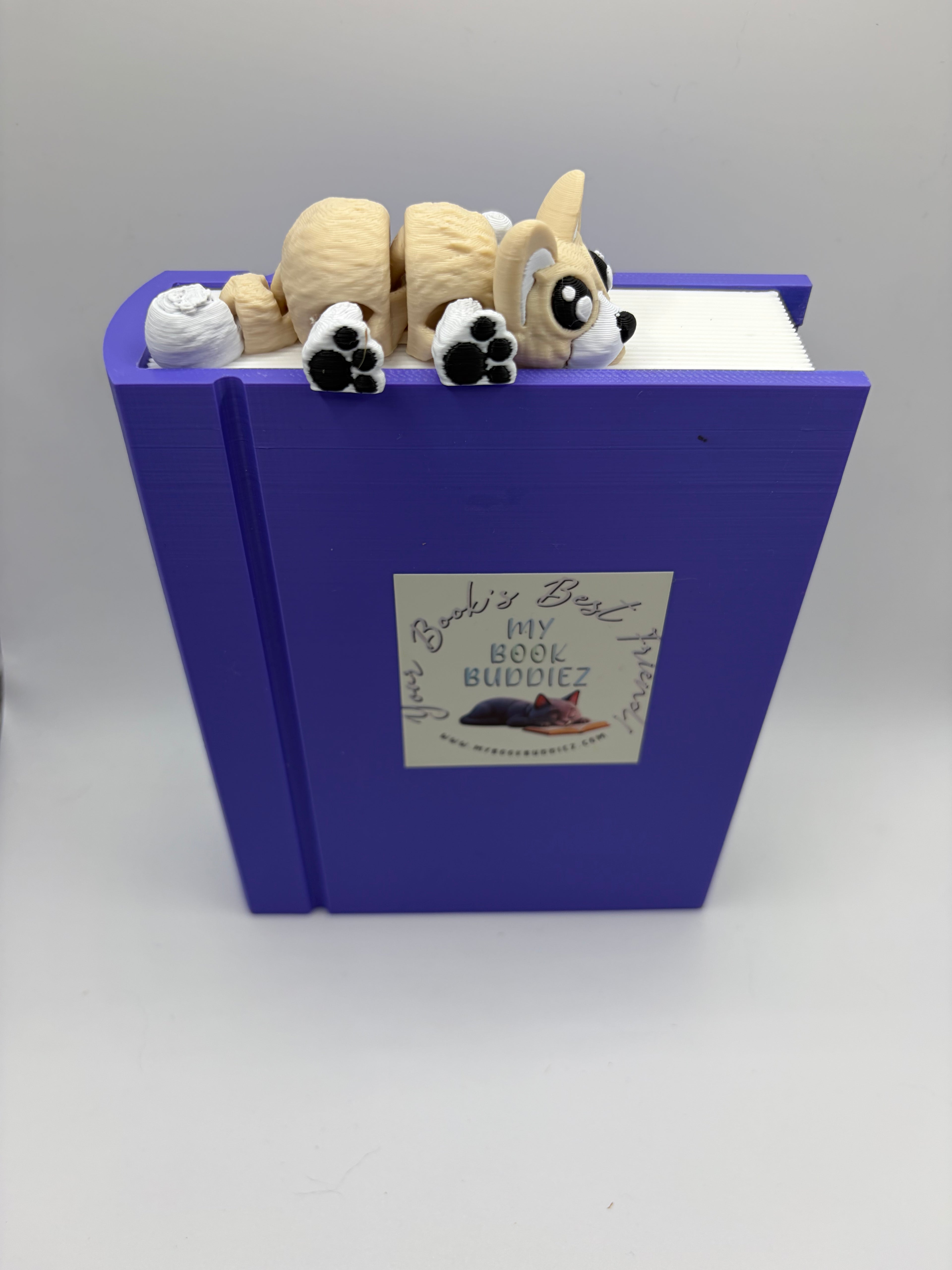 Chloe the Corgi Complete Articulated Bookmark