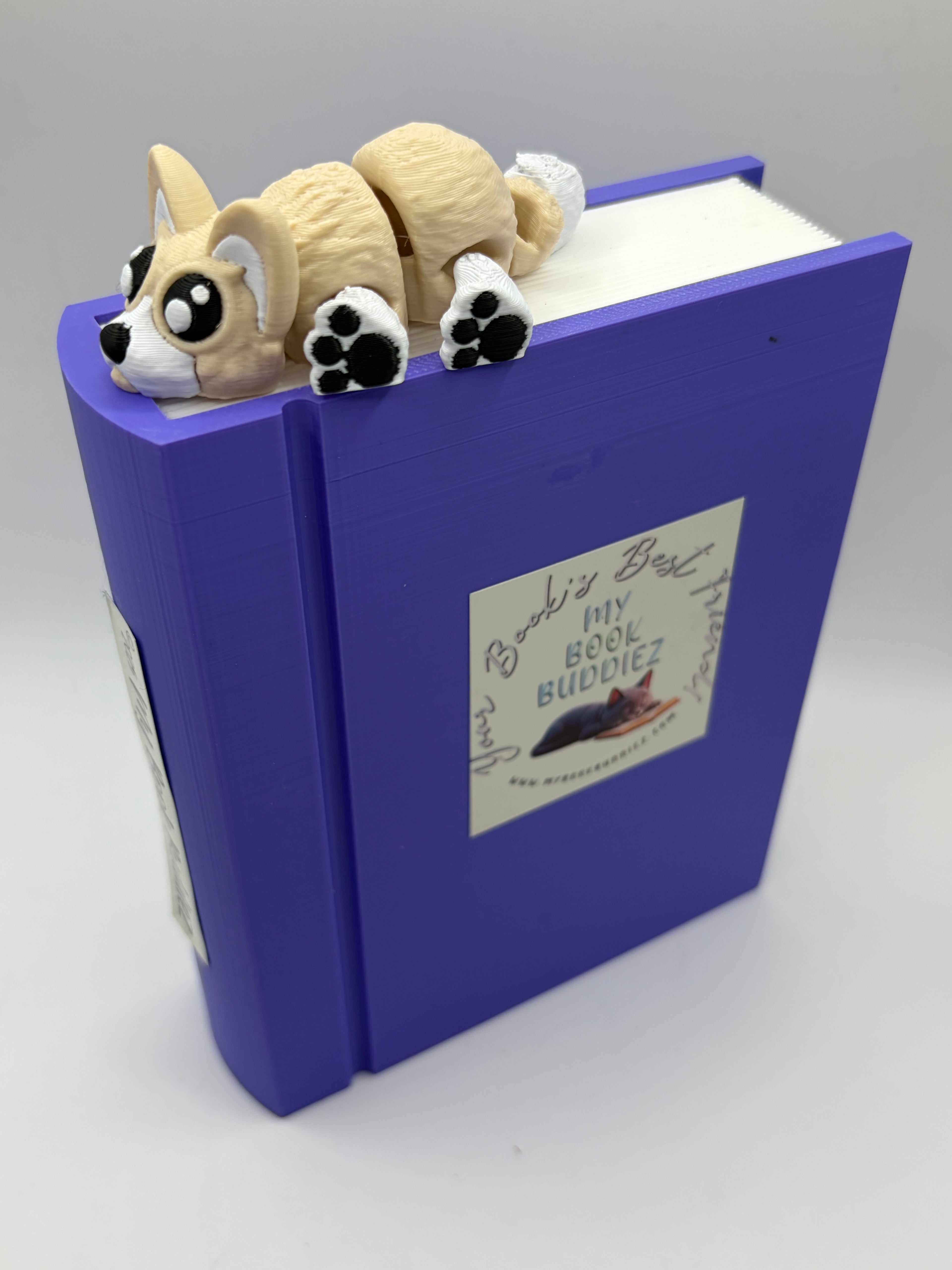 Chloe the Corgi Complete Articulated Bookmark